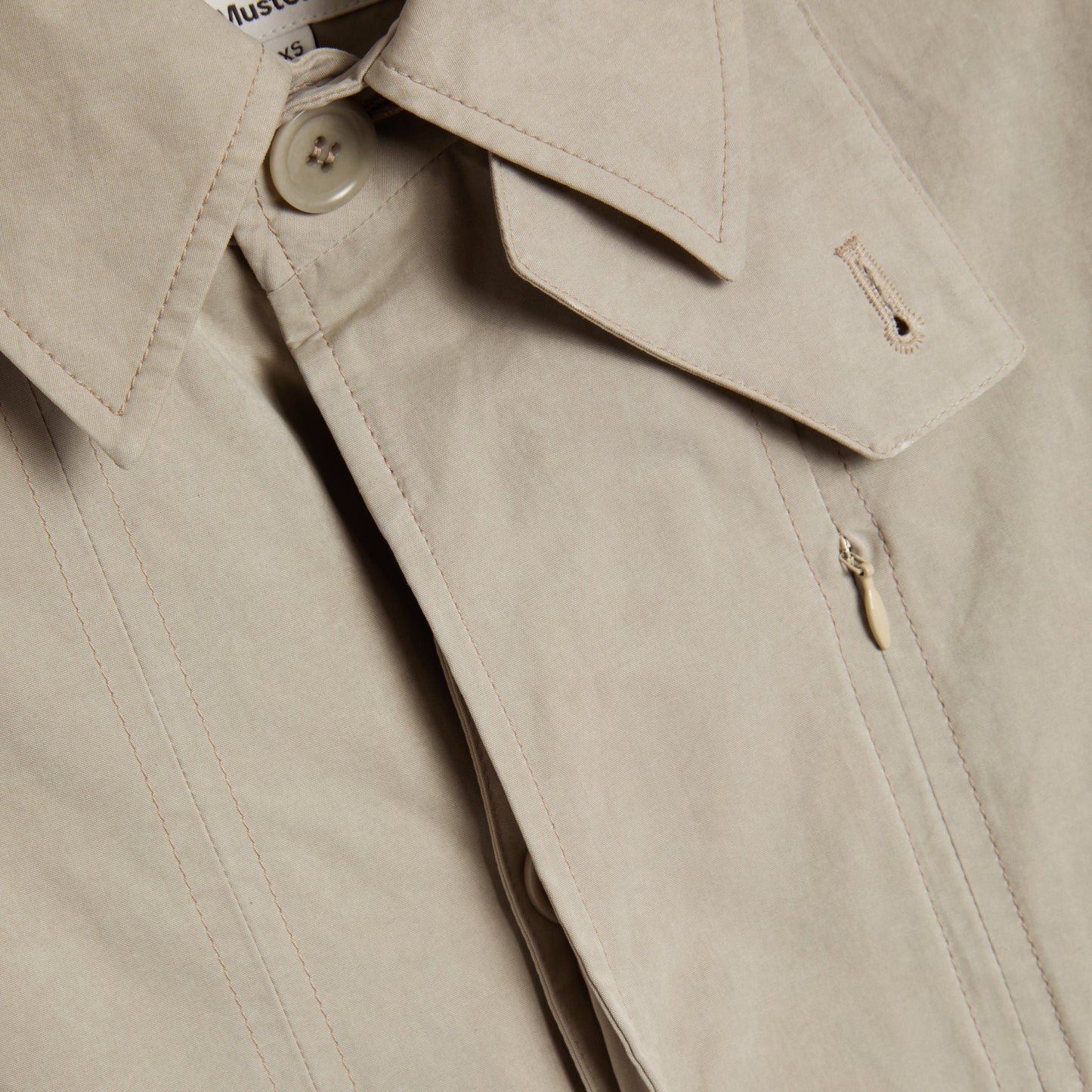 YMC Mens Tyrell Trench Coat Stone