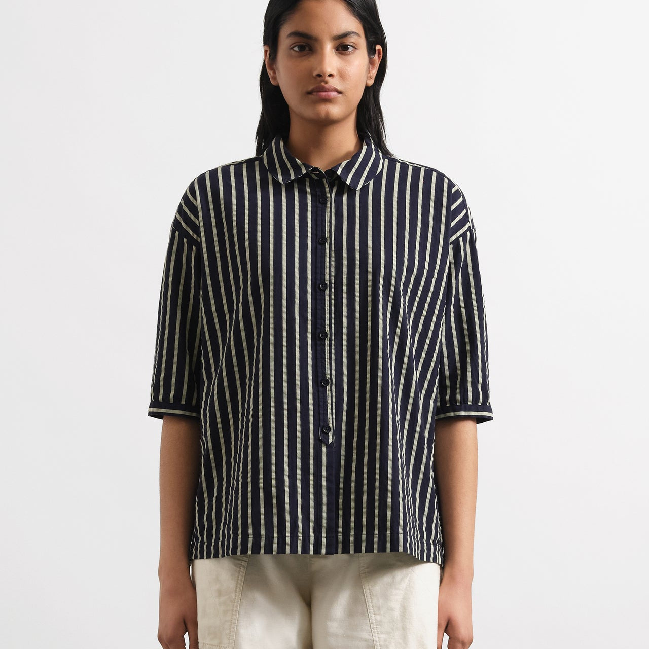 YMC Marianne Shirt Navy
