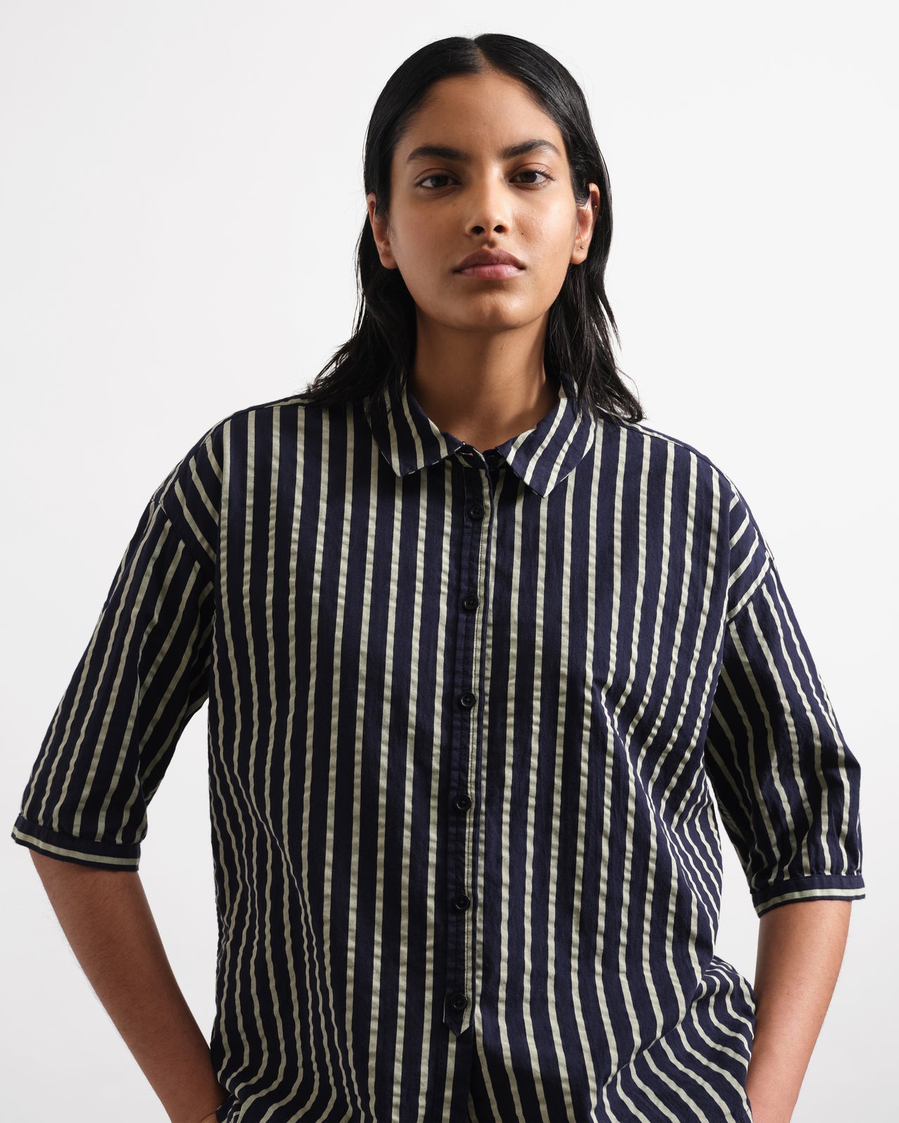 YMC Marianne Shirt Navy