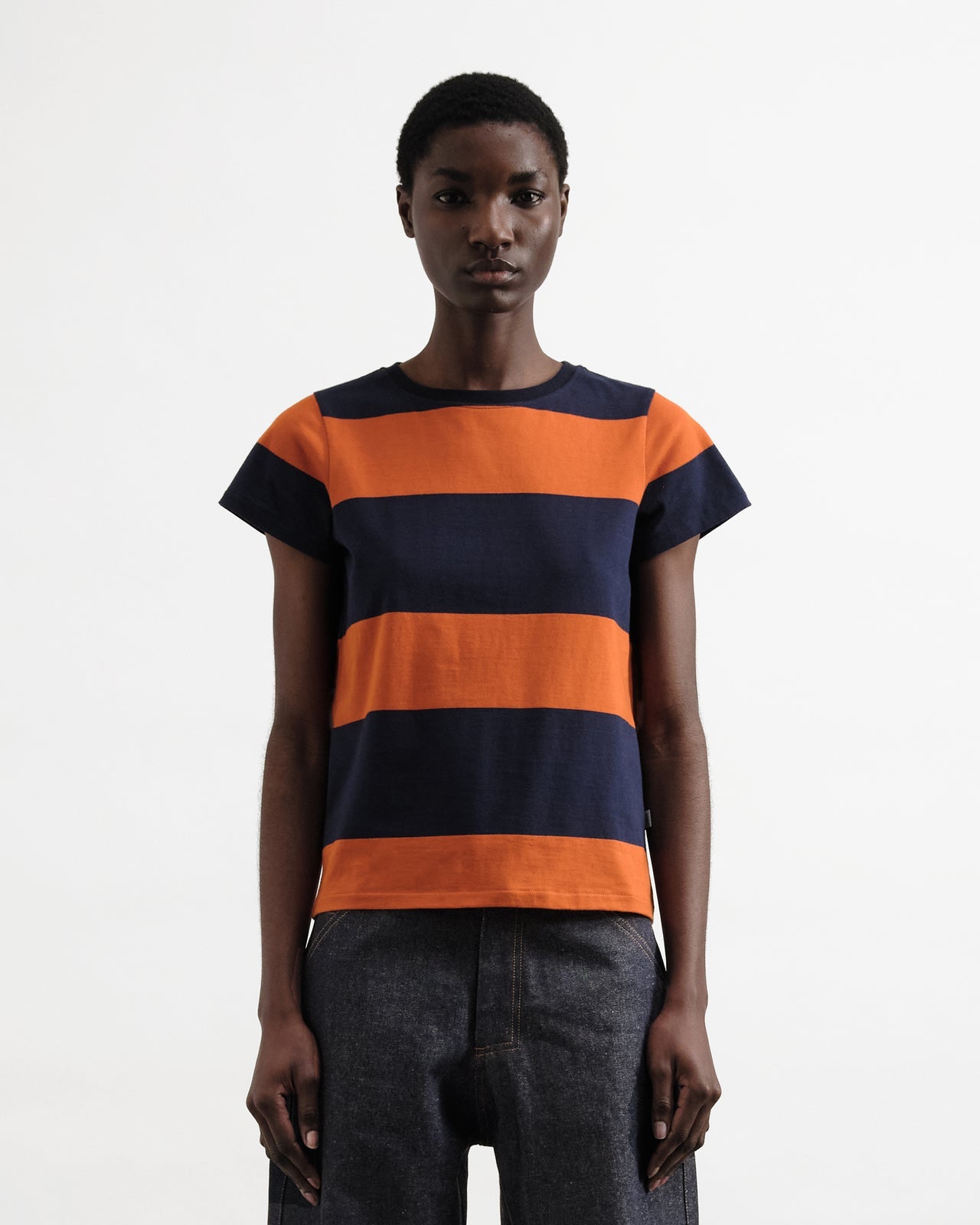 YMC Day T Shirt Navy / Spice