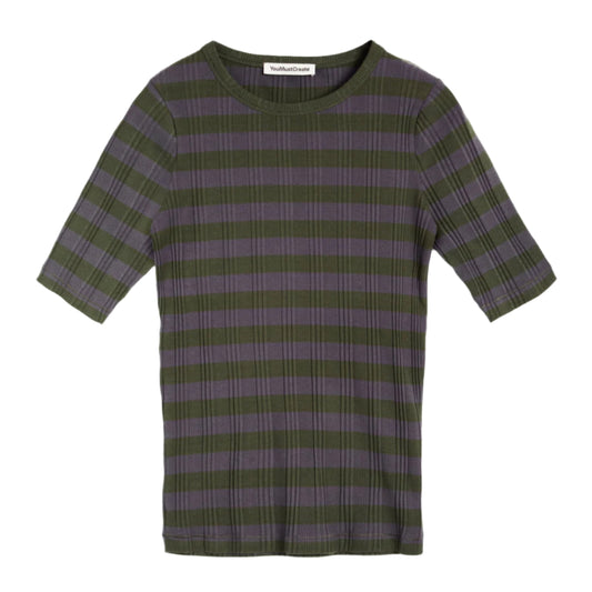 YMC Earth Charlotte T-Shirt Black / Grey