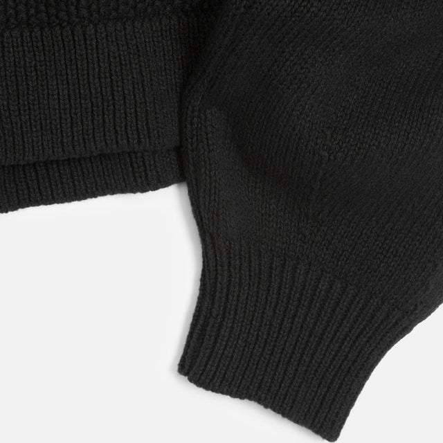 YMC Computer Cardigan Black