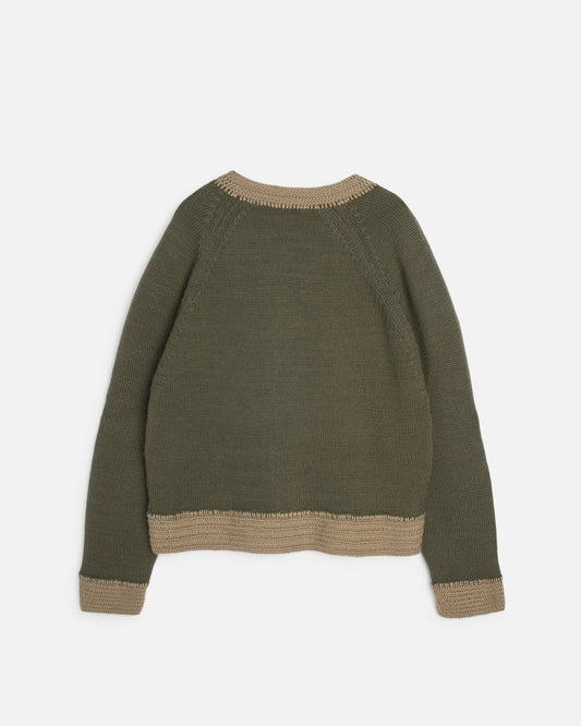 YMC Atomic Cardigan Dark Green