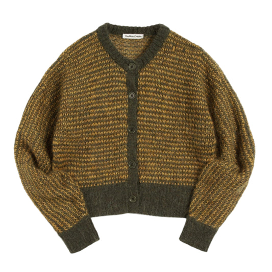 YMC Disorder Cardigan Yellow / Green