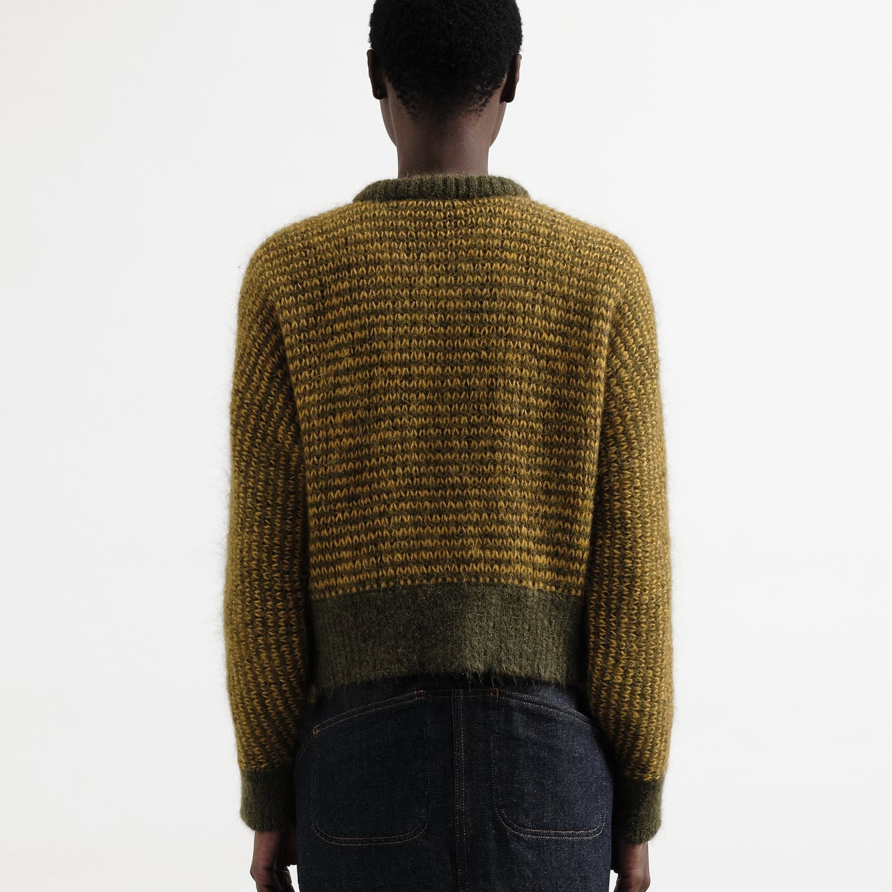 YMC Disorder Cardigan Yellow / Green