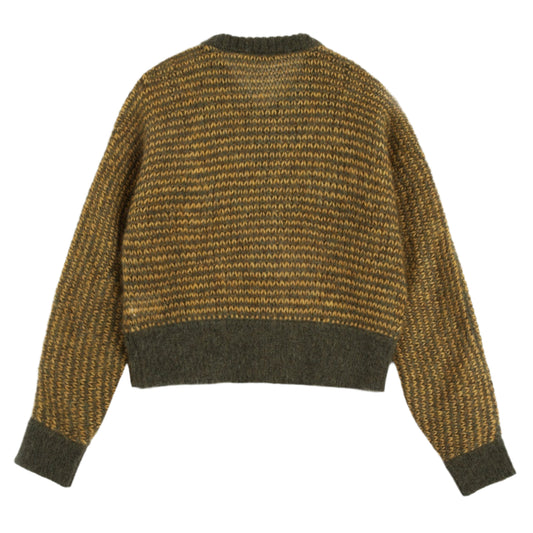 YMC Disorder Cardigan Yellow / Green