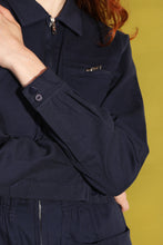 Load image into Gallery viewer, L.F.Markey Danny Longsleeve Stretch Drill Boilersuit Navy
