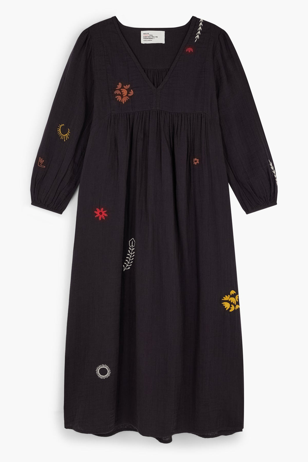 Leon & Harper  Romaine Brod + Carbone Long sleeve Dress
