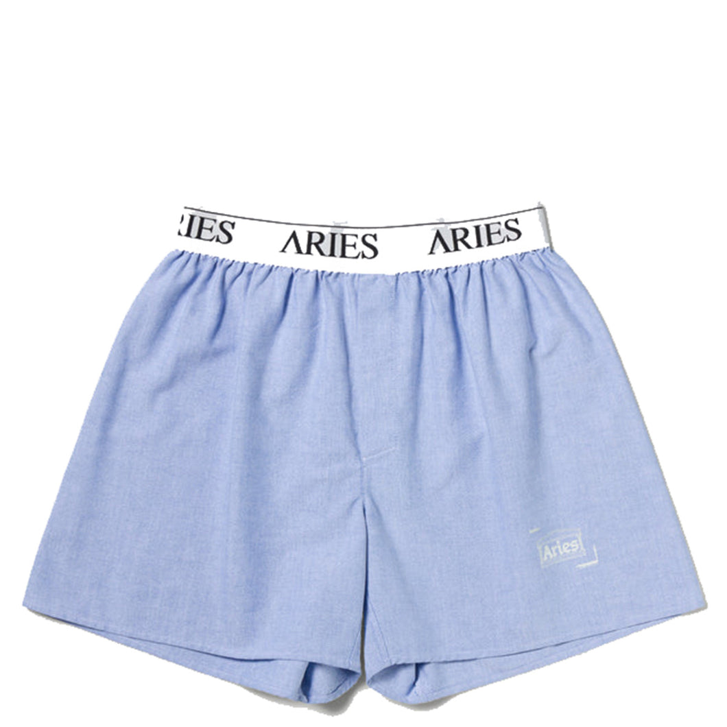 Aries Oxford Temple Boxer Shorts Blue