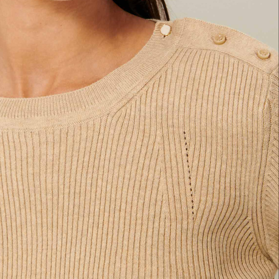 Sessun Malaparte Jumper Chai Latte