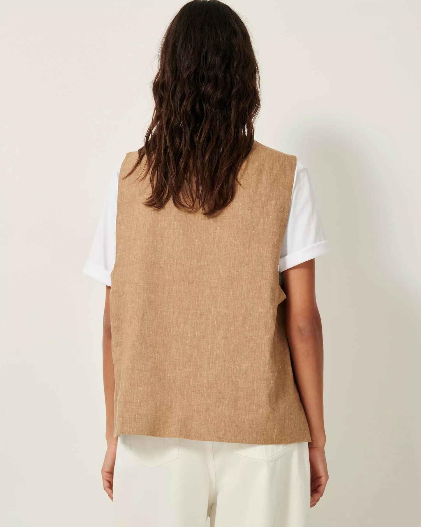Sessun Marcello Sleeveless Jacket Alpaga