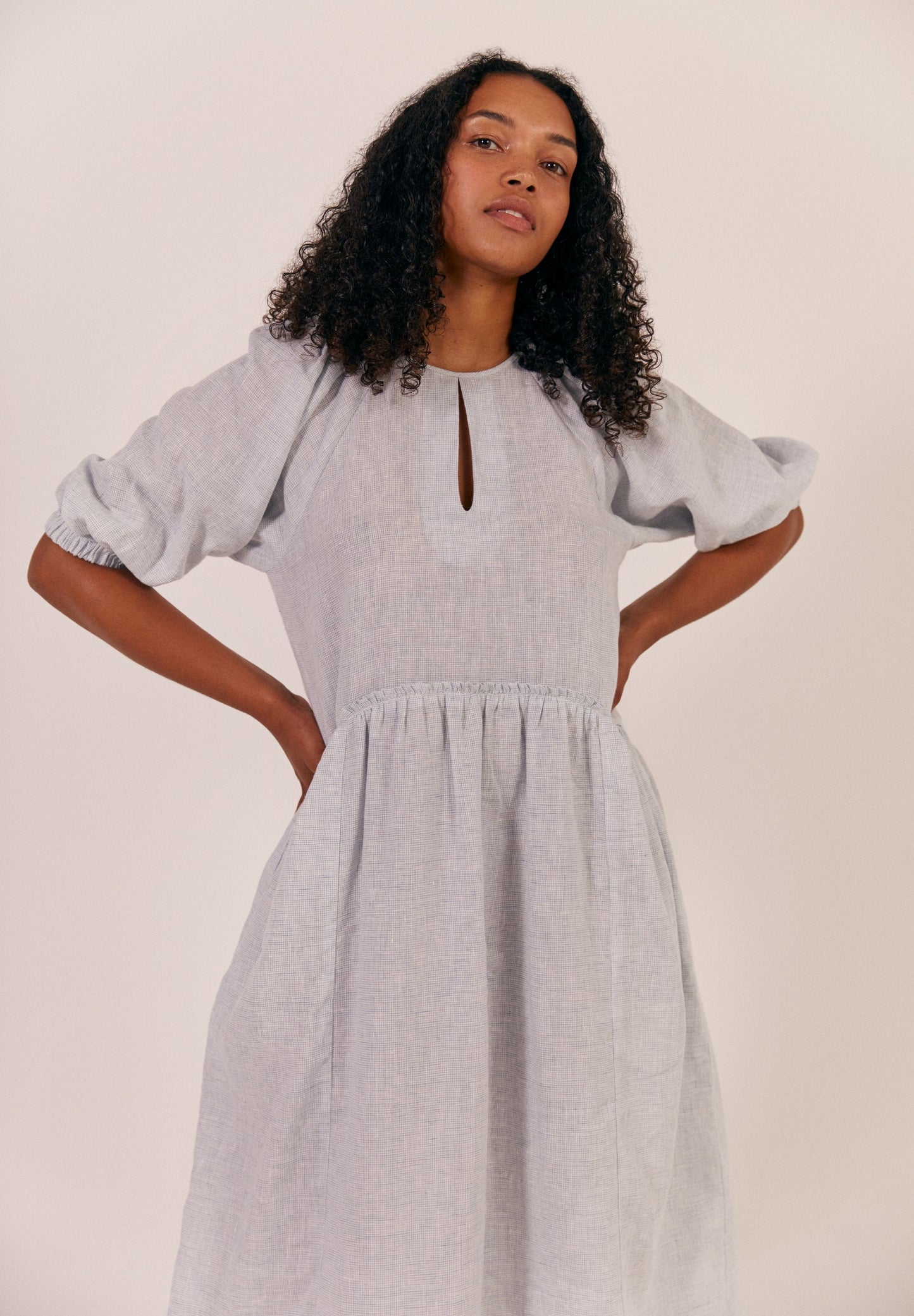 Sideline Kitty Dress Cloud