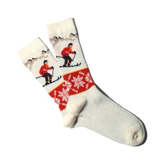 Anonymous Ism Wool Ski JQ Socks WHITE