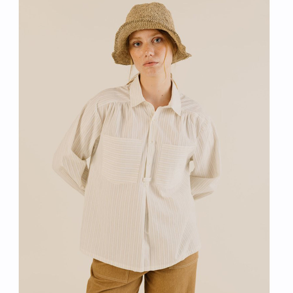 Sideline Amelie Shirt Soft Yellow Stripe