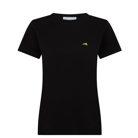 Bella Freud Embroidered Dog T-Shirt Black