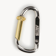 Load image into Gallery viewer, Aries Column Carabiner Silver / Gold
