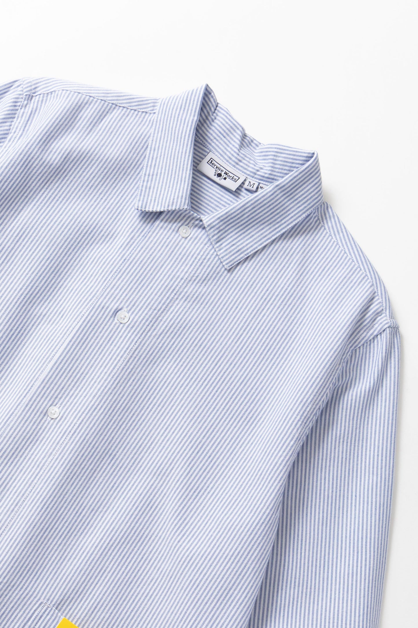 Service Works Waiter Shirt Oxford Blue Stripe