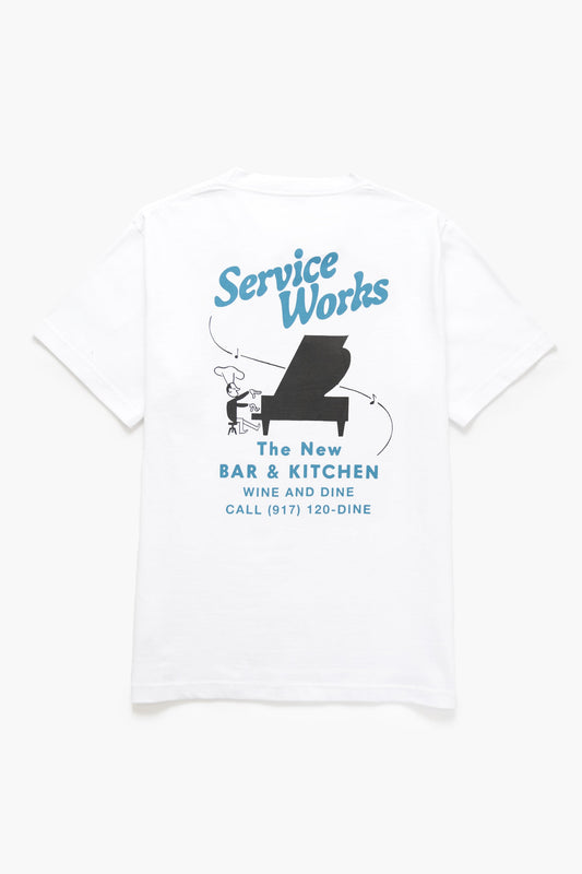 Service Works Bar & Kitchen Tee White
