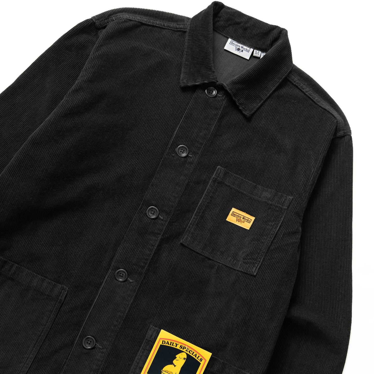 Service Works Corduroy Chore Shirt Black