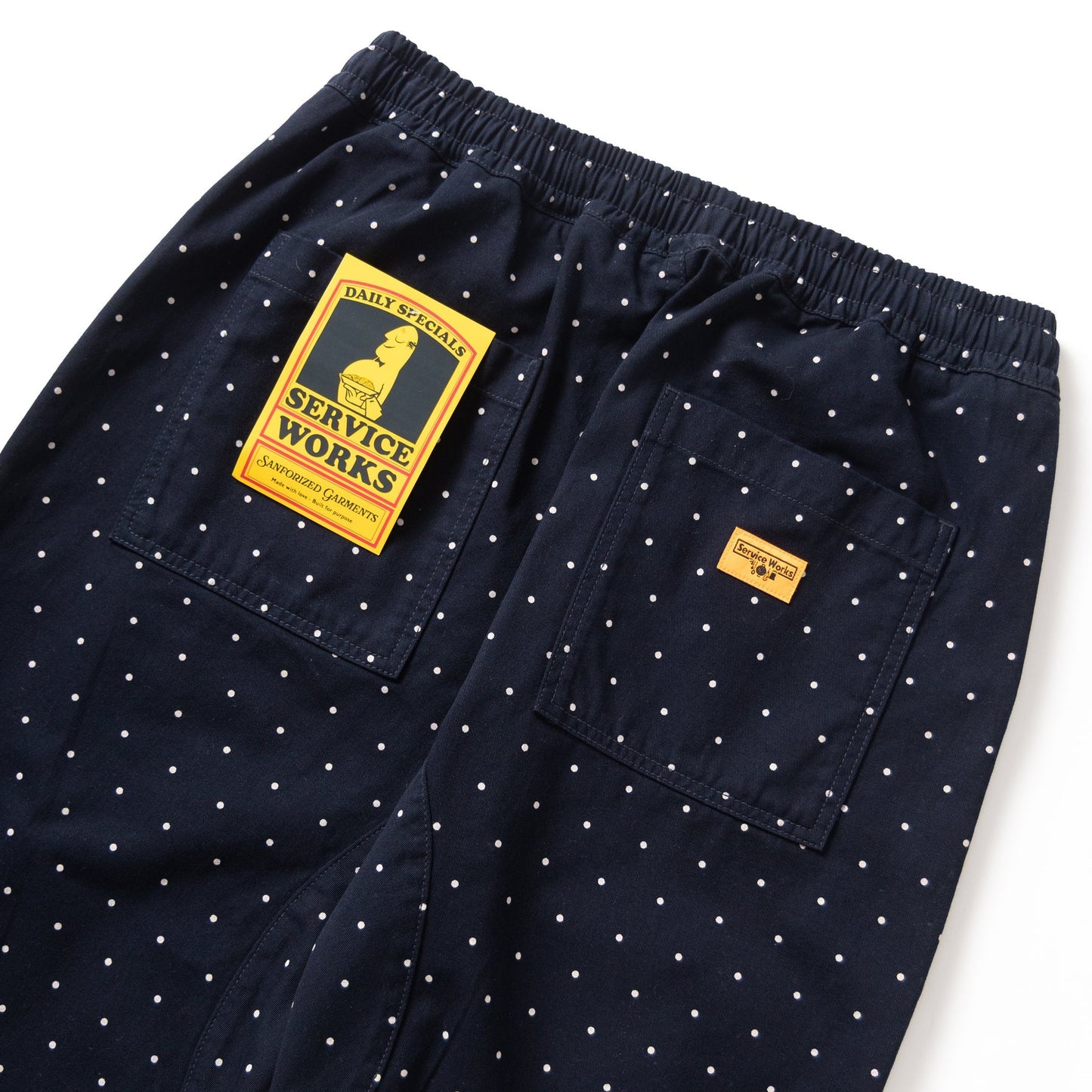 Service Works Polka Dot Chef Pants Navy