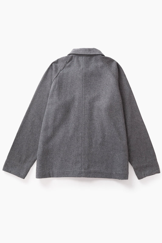 Service Works Flannel FOH Overshirt Charcoal