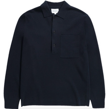 Load image into Gallery viewer, Norse Projects Kian Merino Cotton Polo Dark Navy
