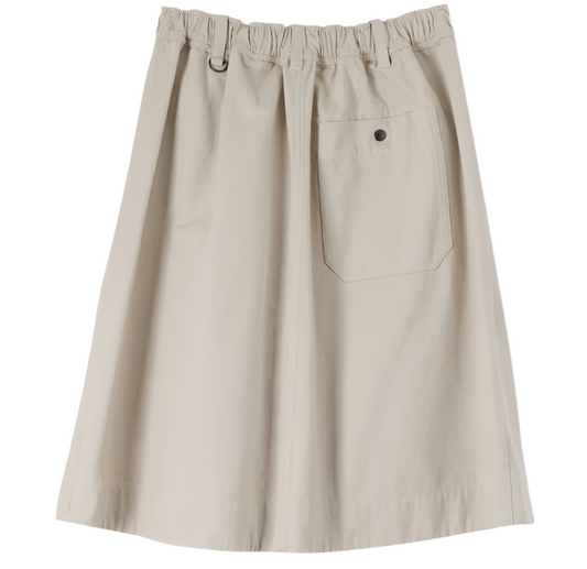 MHL W' Panelled Scout Skirt Worn Cotton Drill Putty