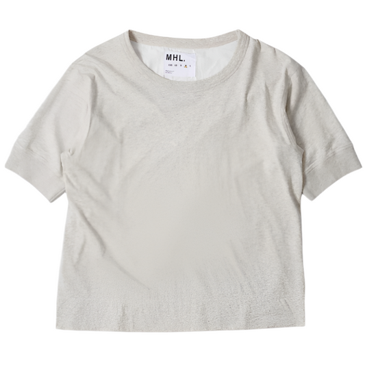 MHL W' Gym T-Shirt Dry Cotton Melange Jersey Off White