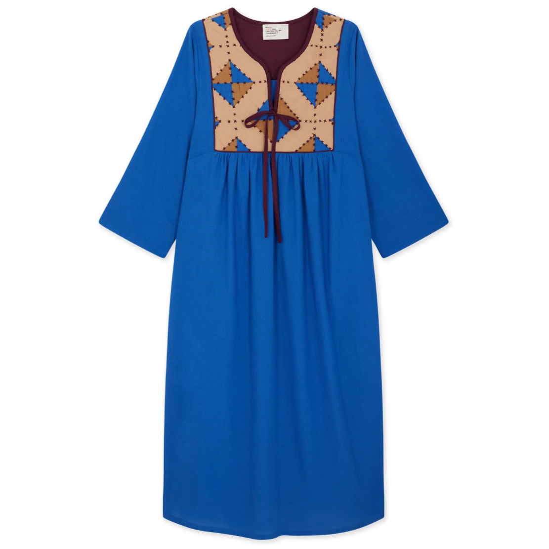 Leon & Harper Rom Dress Losange + Blue