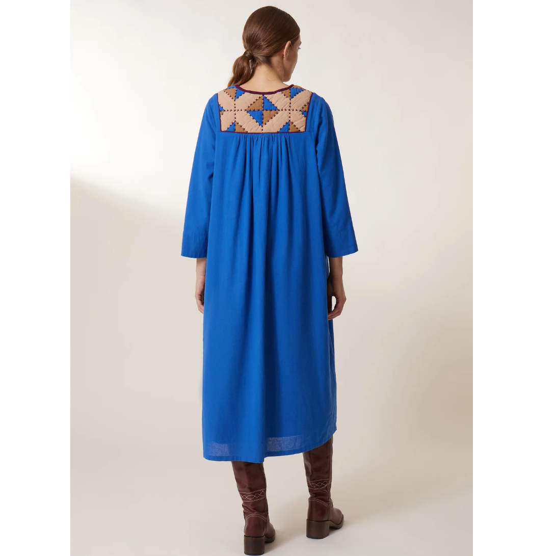 Leon & Harper Rom Dress Losange + Blue