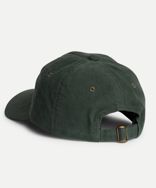 Merz b. Schwanen Swan Logo Cotton Corduroy Cap Forest