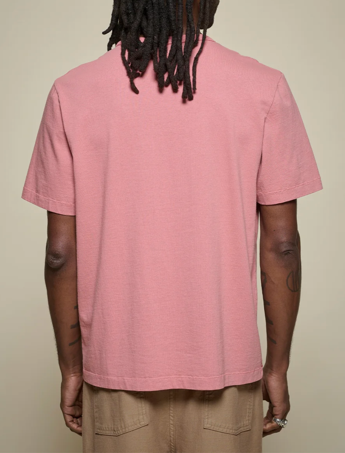 Merz b. Schwanen Tee02 Classic Cotton Jersey T-Shirt Rosewood