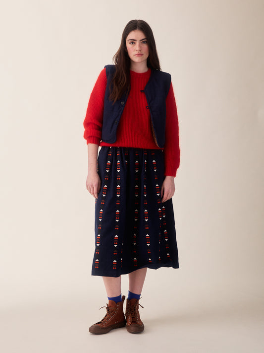 Sideline Ash Skirt Indigo