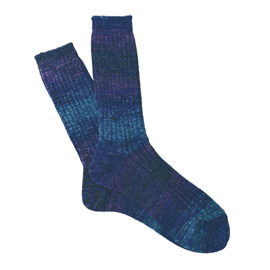 Anonymous Ism Splash Pattern Sock Indigo