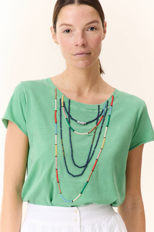 Leon & Harper Toro Beads T-Shirt Green