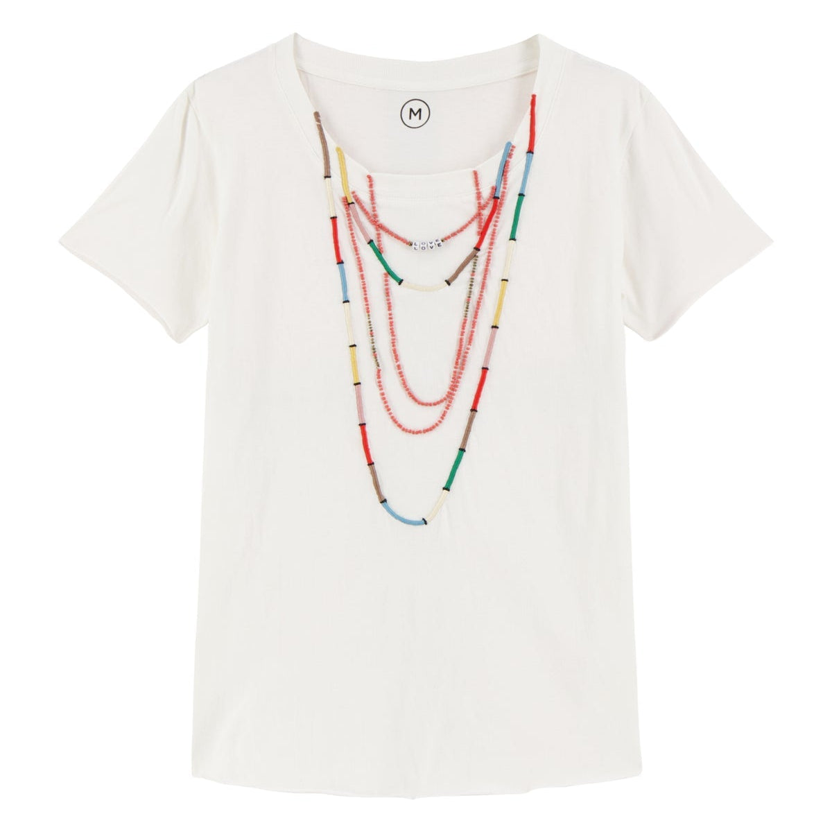 Leon & Harper Toro Beads T-Shirt Off White