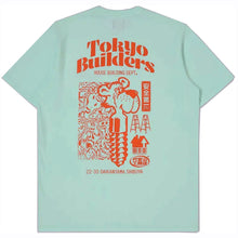 Load image into Gallery viewer, Edwin Tokyo Builders T-Shirt Bleached Aqua
