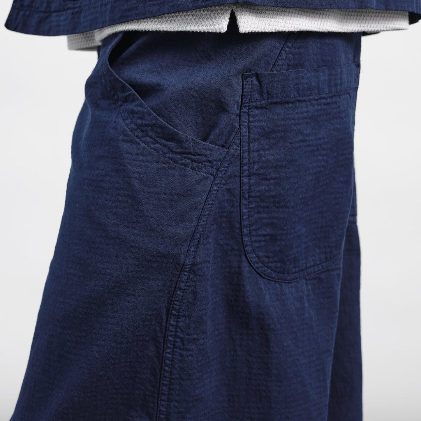 YMC Mens Twisted Seam Trouser Blue