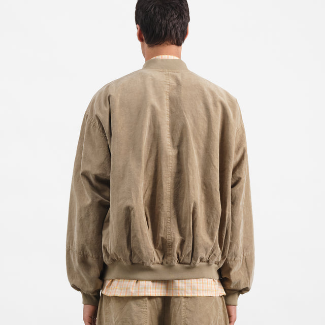 YMC Mens Basement Bomber Jacket Taupe