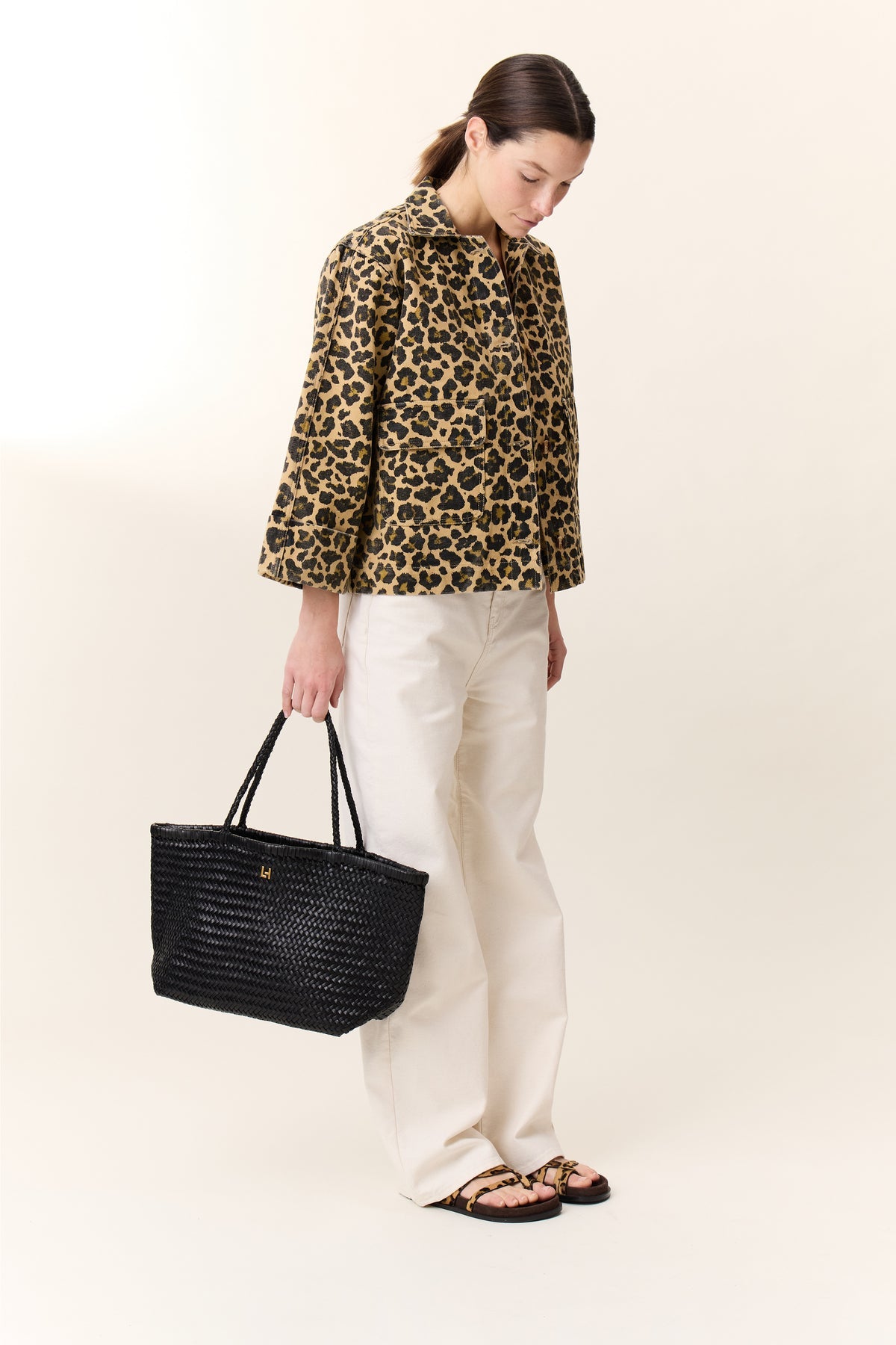 Leon & Harper Vincy Leo + Leopard Short Jacket