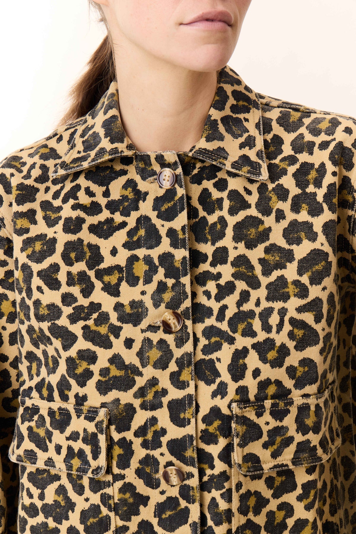 Leon & Harper Vincy Leo + Leopard Short Jacket