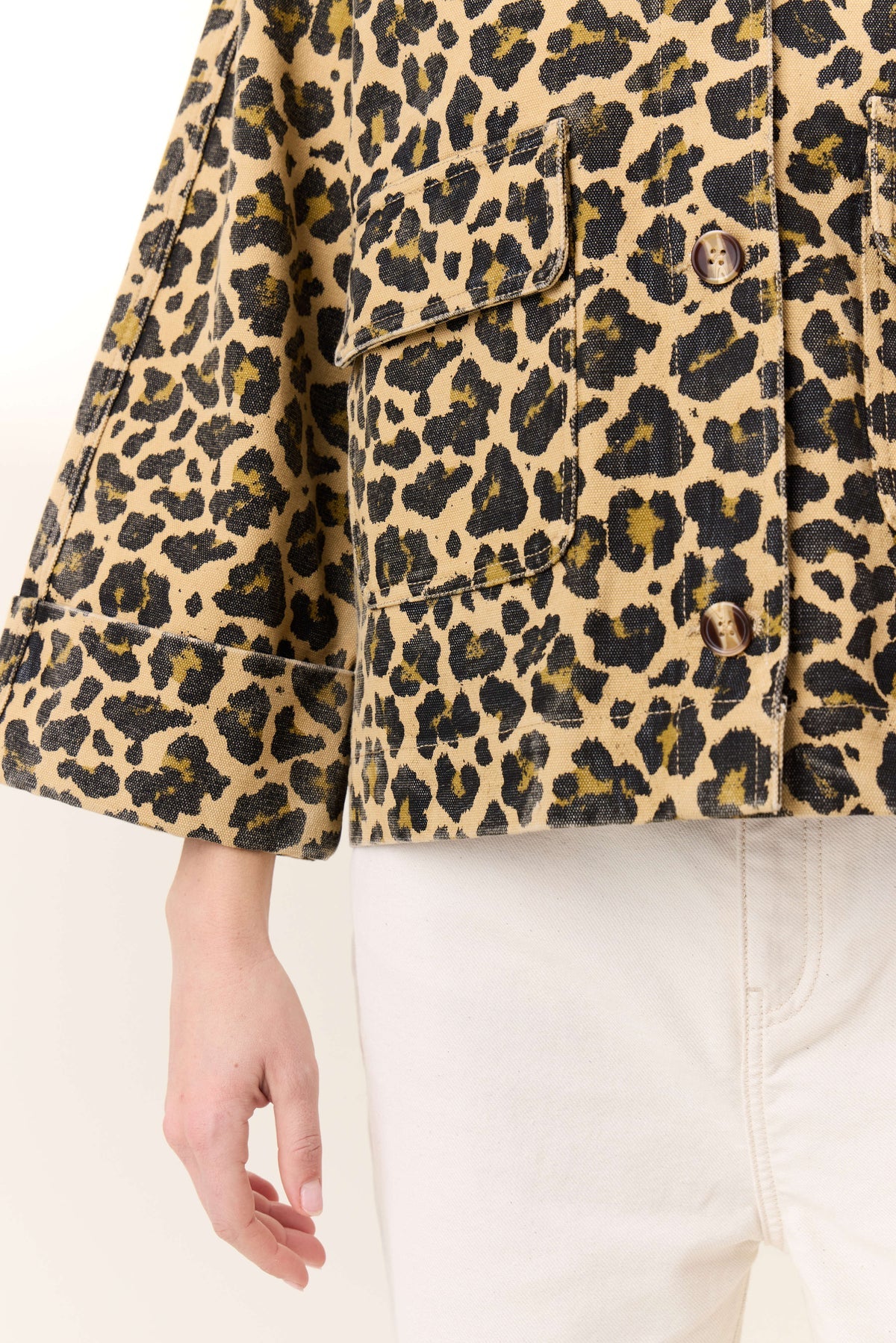 Leon & Harper Vincy Leo + Leopard Short Jacket