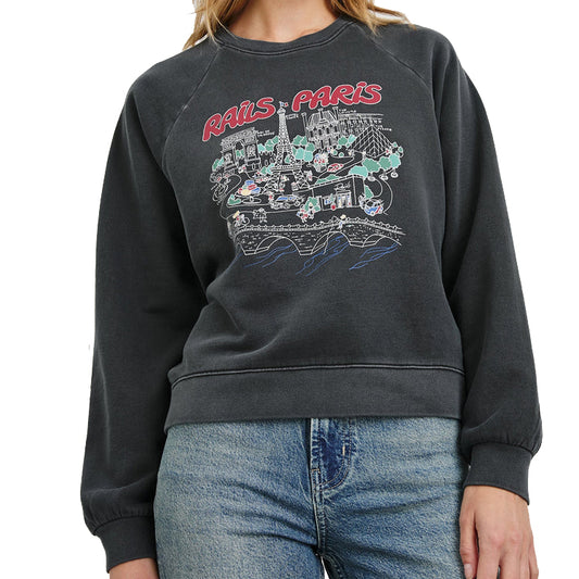 Rails Vintage Raglan Sweat Rails Paris Map