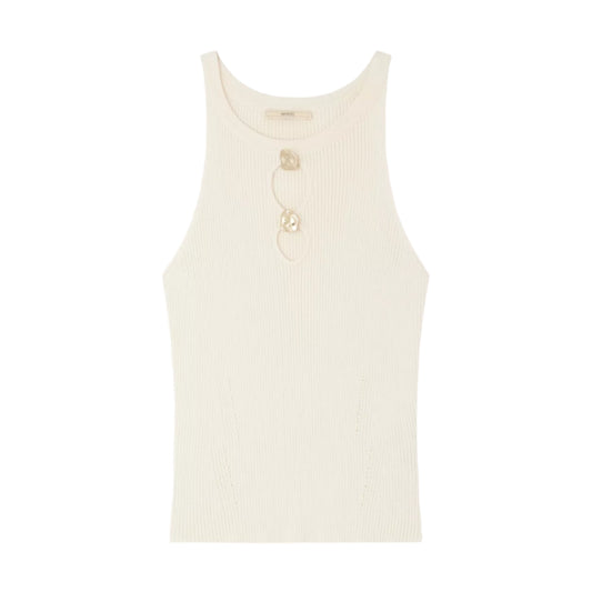 Sessun Lona Ribbed Tank Top Fleur de Sel