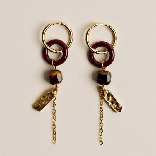 Sessun Toti Co Earrings Coffea dore