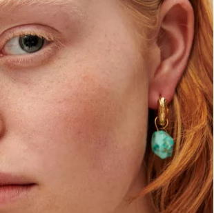 Sessun Miu Turquoise Earrings