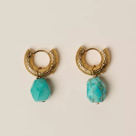 Sessun Miu Turquoise Earrings