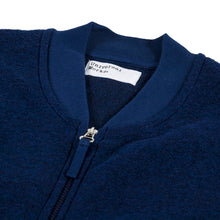 Load image into Gallery viewer, Universal Works Wool Fleece Zip Waistcoat Indigo
