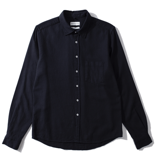 Edmmond Studios Adam Shirt Plain Navy