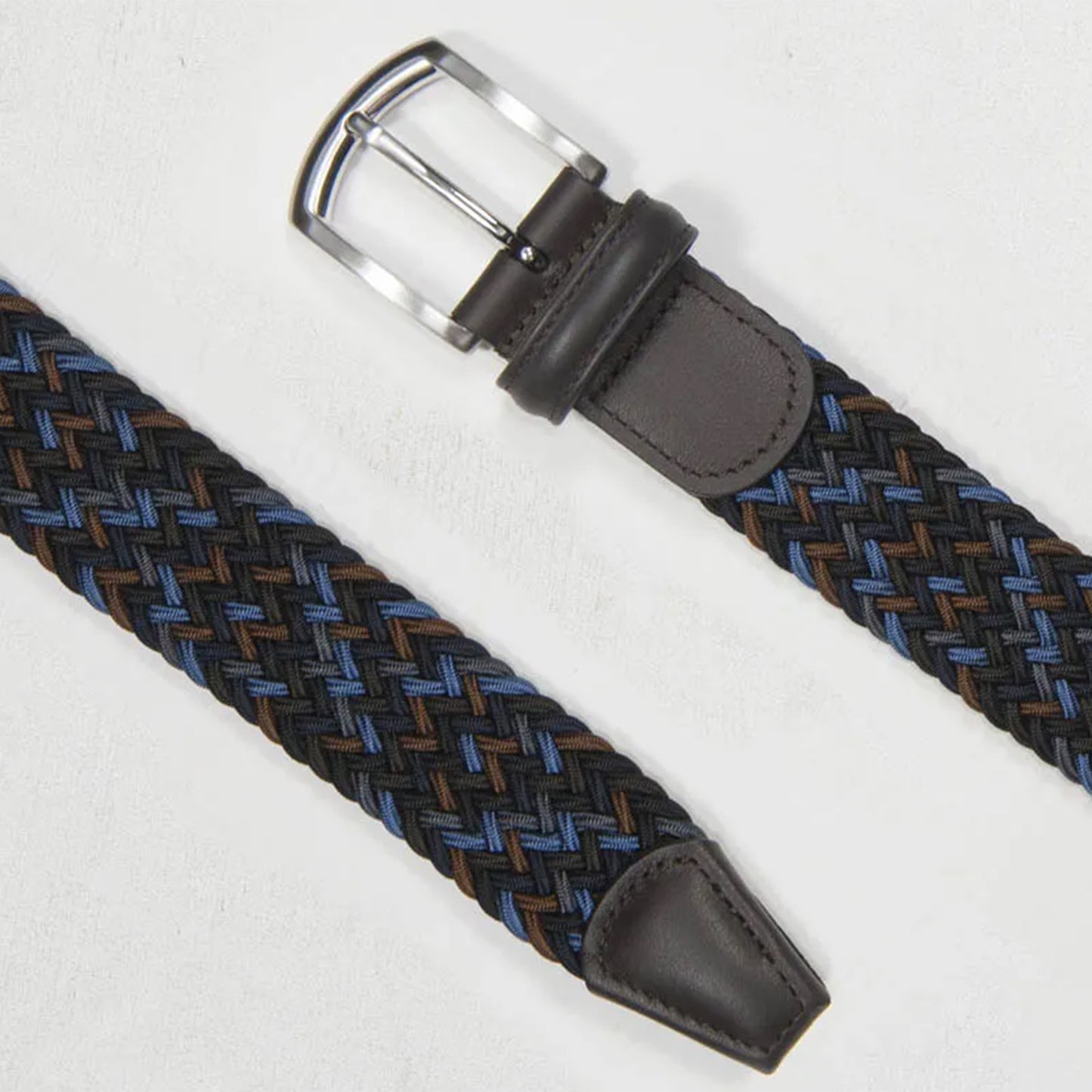 Andersons Classic Elastic Woven Belt Navy / Black / Brown / Blue